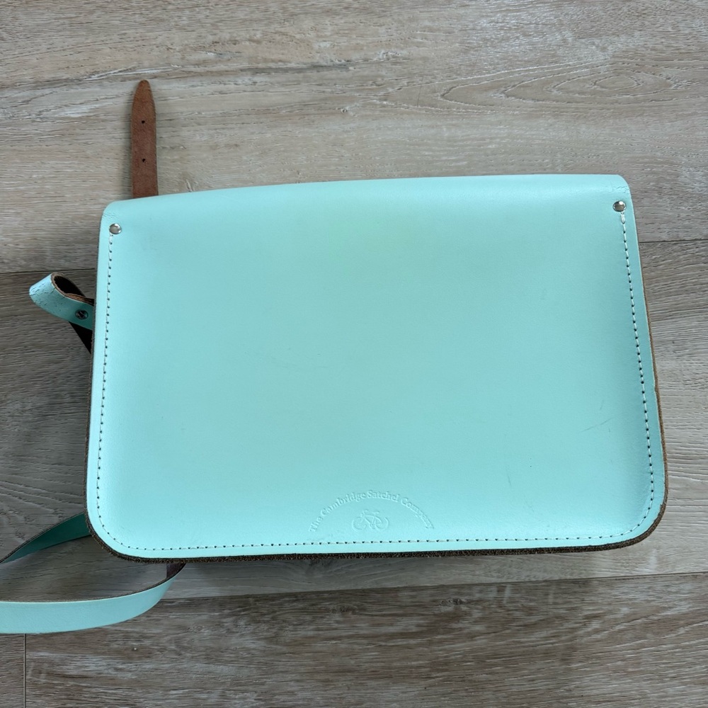 The Cambridge Satchel Company satchel leather bag Seafoam blue green - Picture 5 of 5
